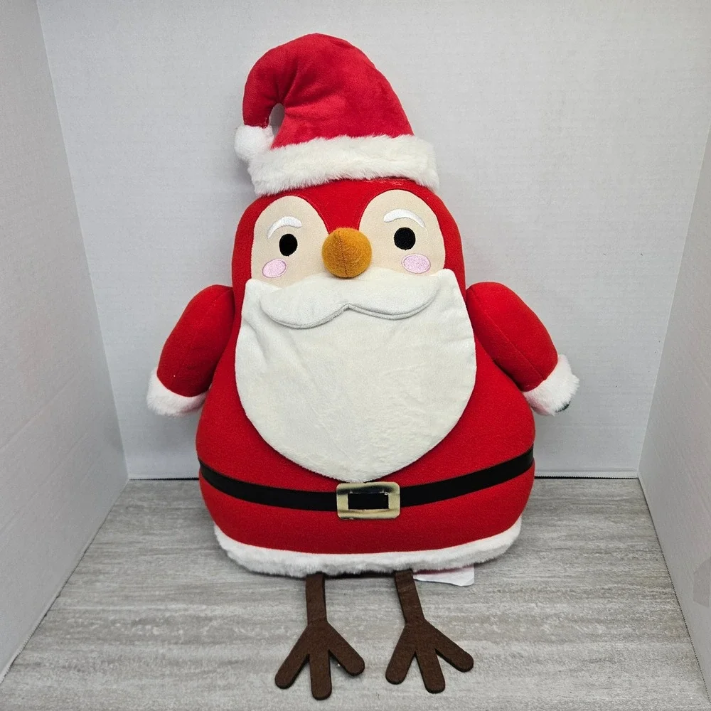 Target Christmas Plush Santa Bird‎ Large Stuffed Animal Holiday Decor Toy pillow